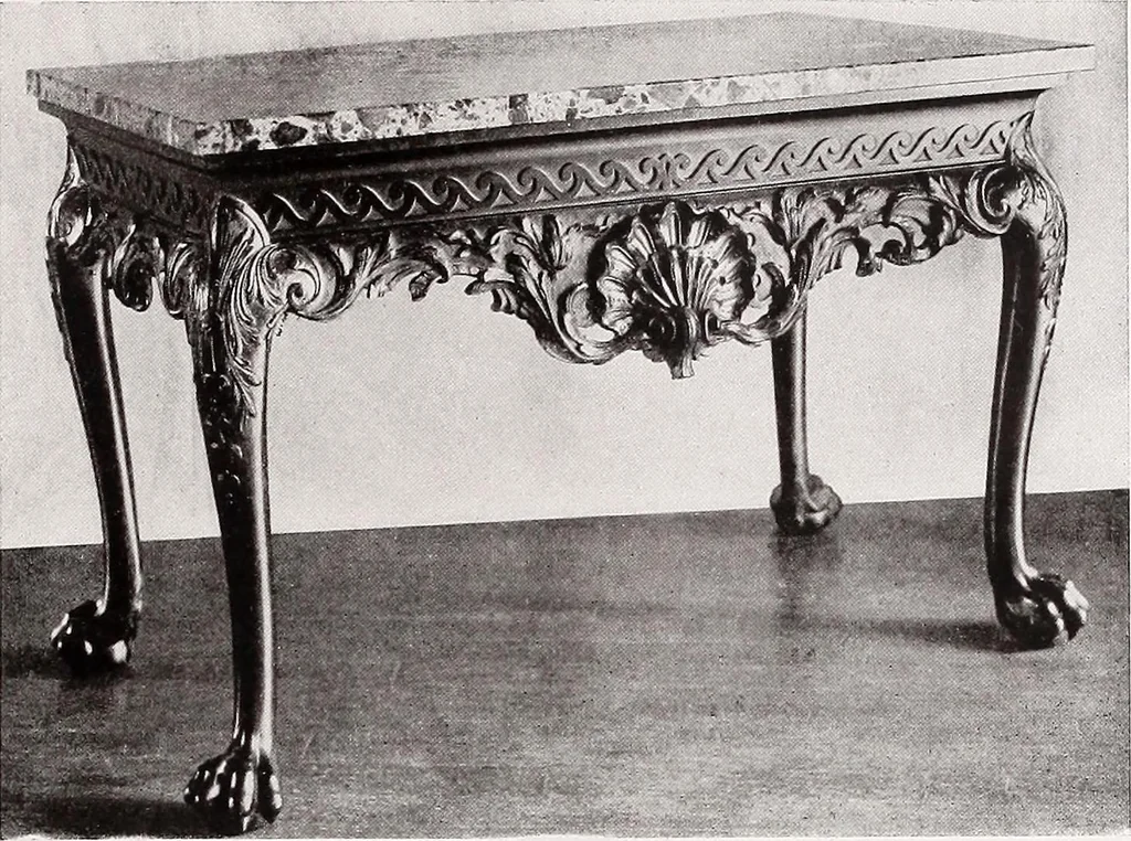 An illustration from The present state of old English furniture, 1921, leaf 162