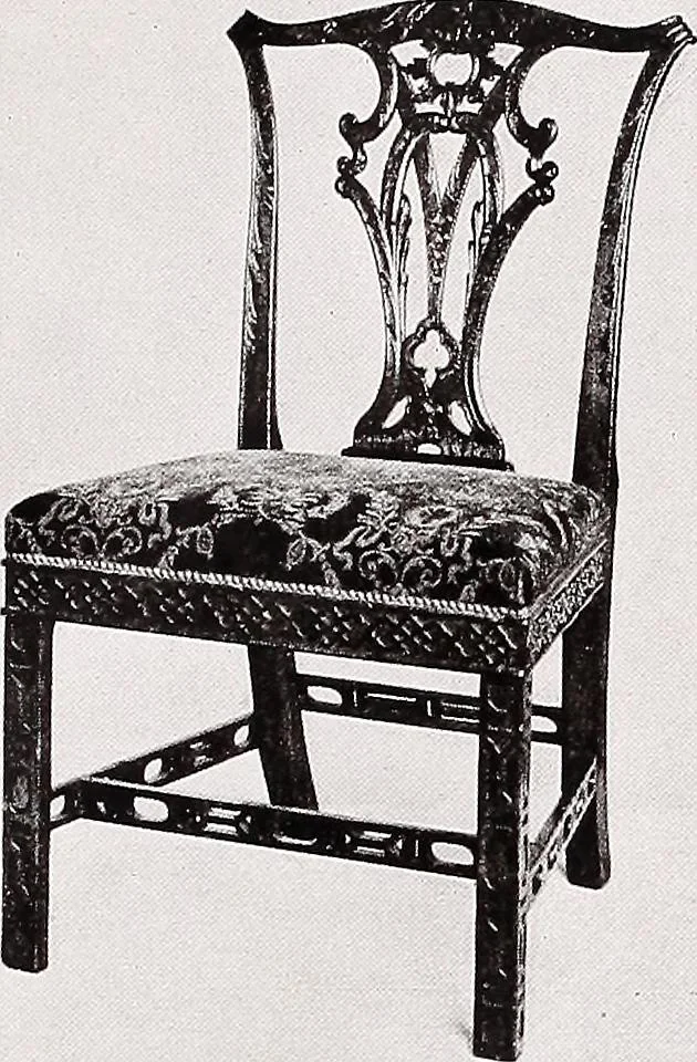 An illustration from The present state of old English furniture, 1921, leaf 193