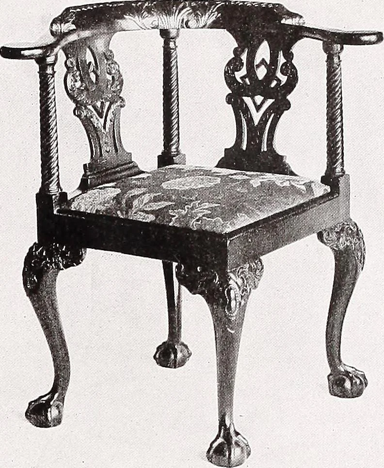 An illustration from The present state of old English furniture, 1921, leaf 193