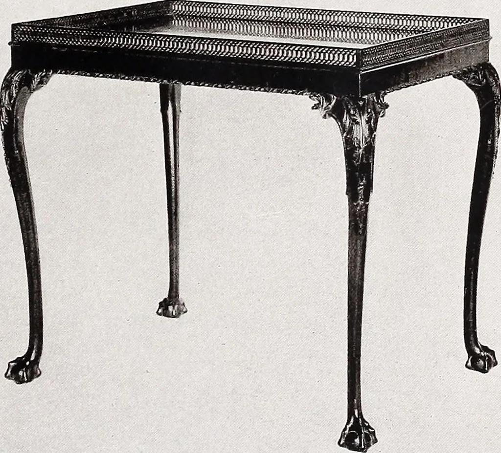 An illustration from The present state of old English furniture, 1921, leaf 195