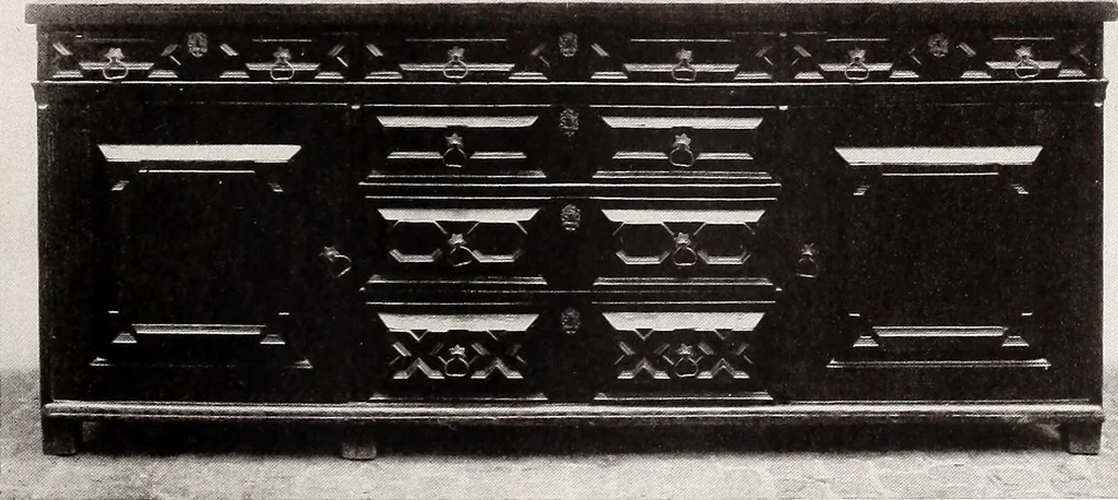 An illustration from The present state of old English furniture, 1921, leaf 64