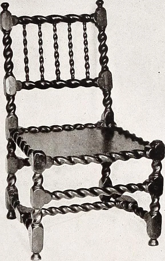 An illustration from The present state of old English furniture, 1921, leaf 78