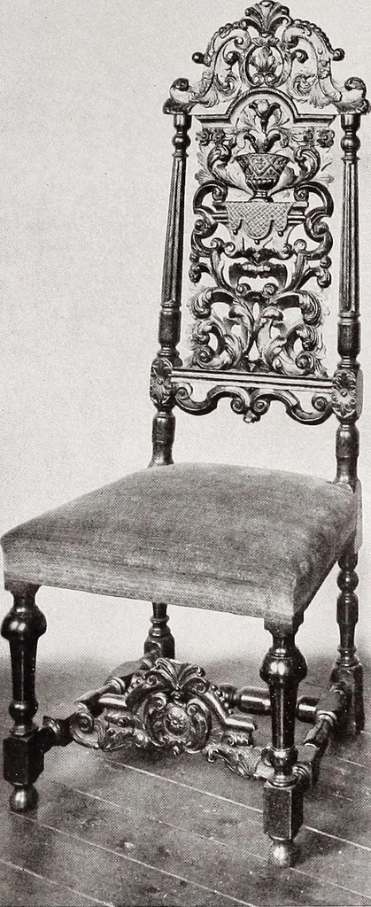 An illustration from The present state of old English furniture, 1921, leaf 82