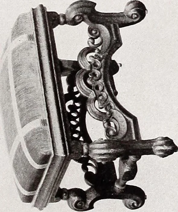 An illustration from The present state of old English furniture, 1921, leaf 88