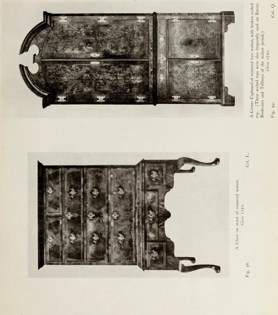 An illustration from The present state of old English furniture, 1921, leaf 102