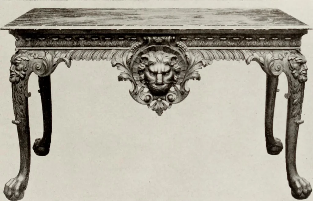 An illustration from The present state of old English furniture, 1921, leaf 142