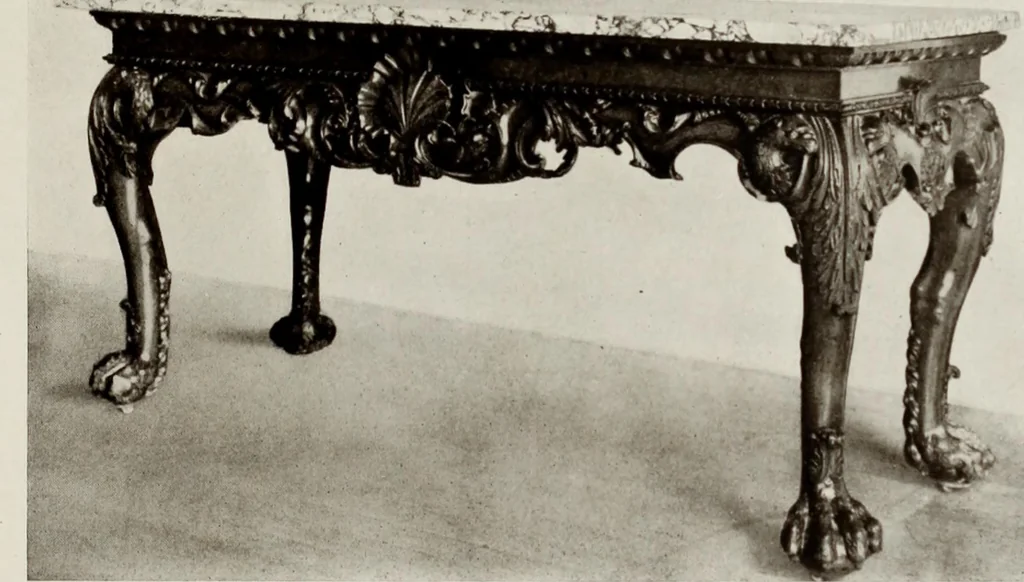 An illustration from The present state of old English furniture, 1921, leaf 148