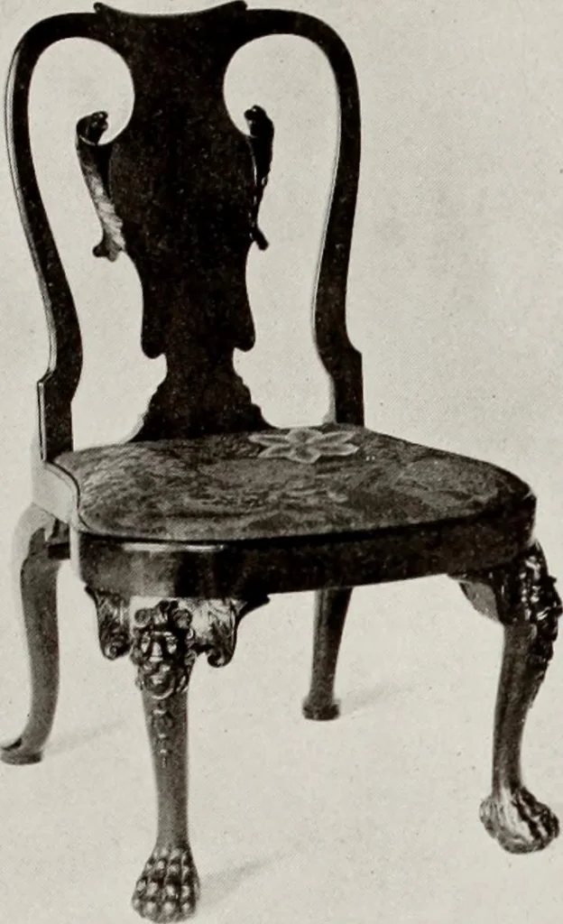 An illustration from The present state of old English furniture, 1921, leaf 154