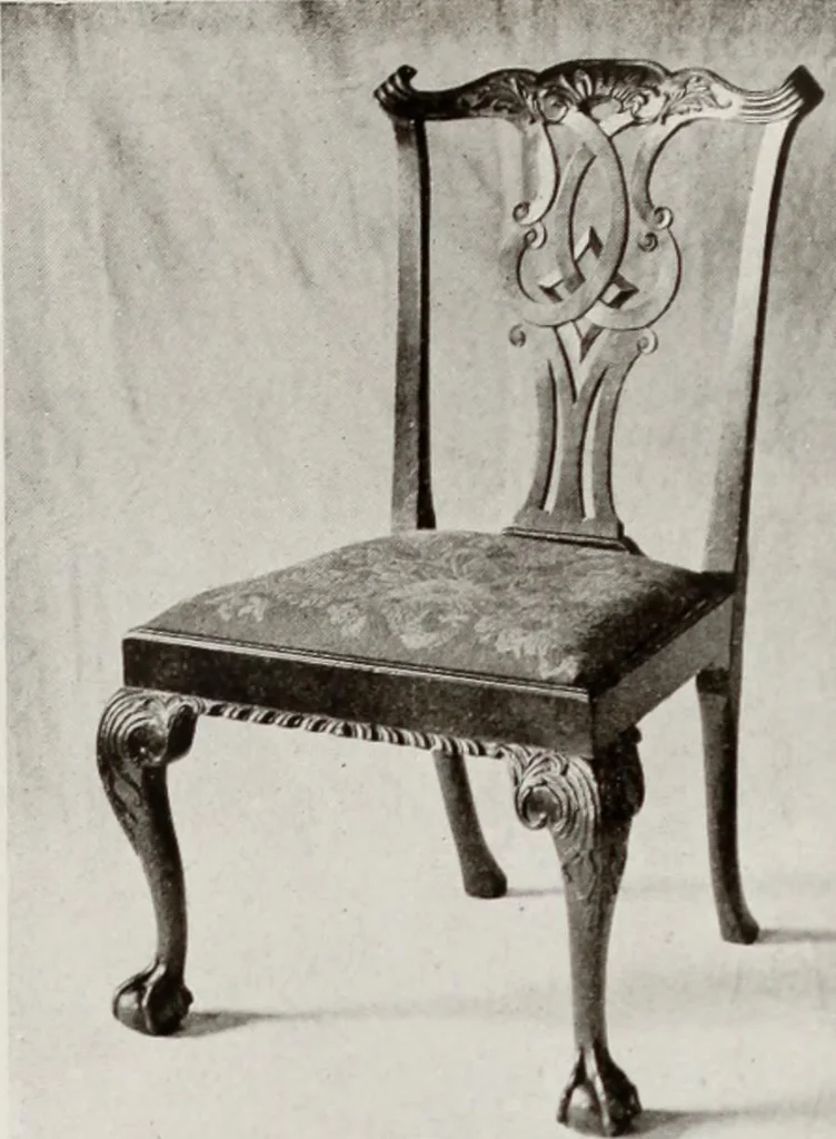 An illustration from The present state of old English furniture, 1921, leaf 154