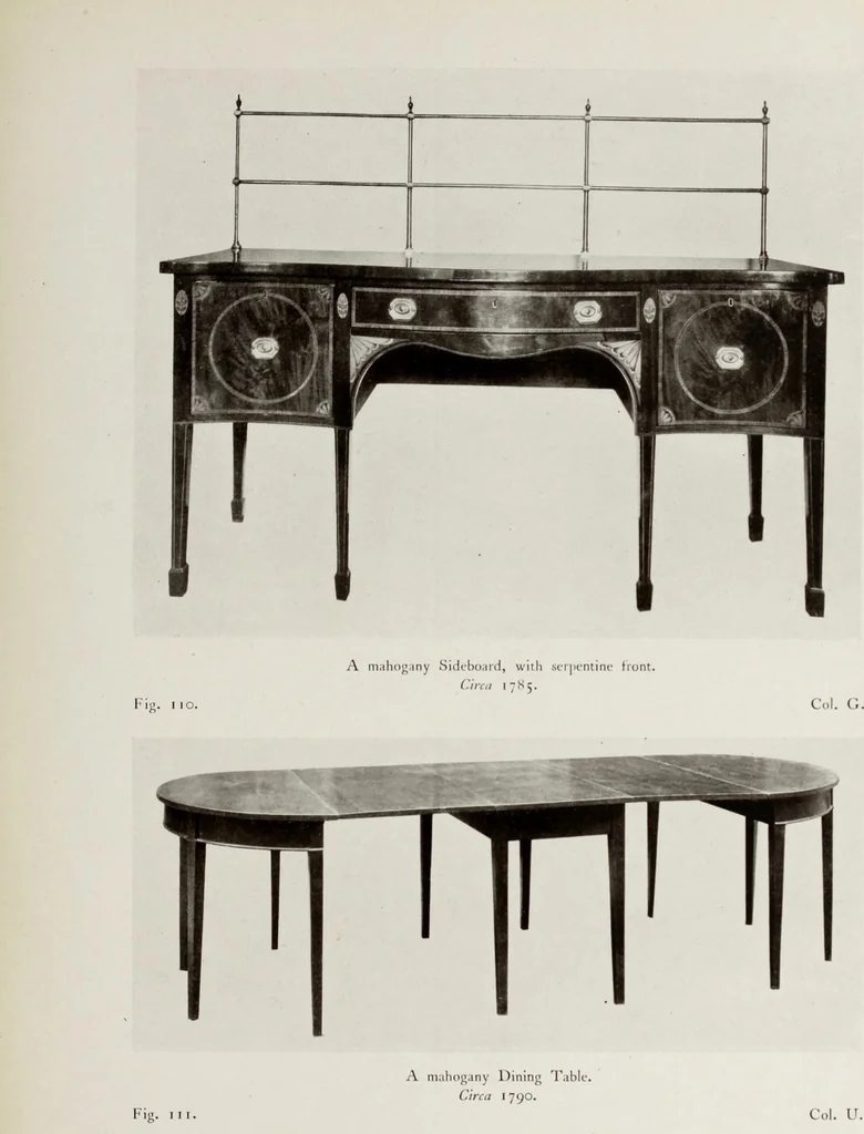 An illustration from The present state of old English furniture, 1921, leaf 230