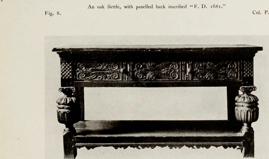 An illustration from The present state of old English furniture, 1921, leaf 52