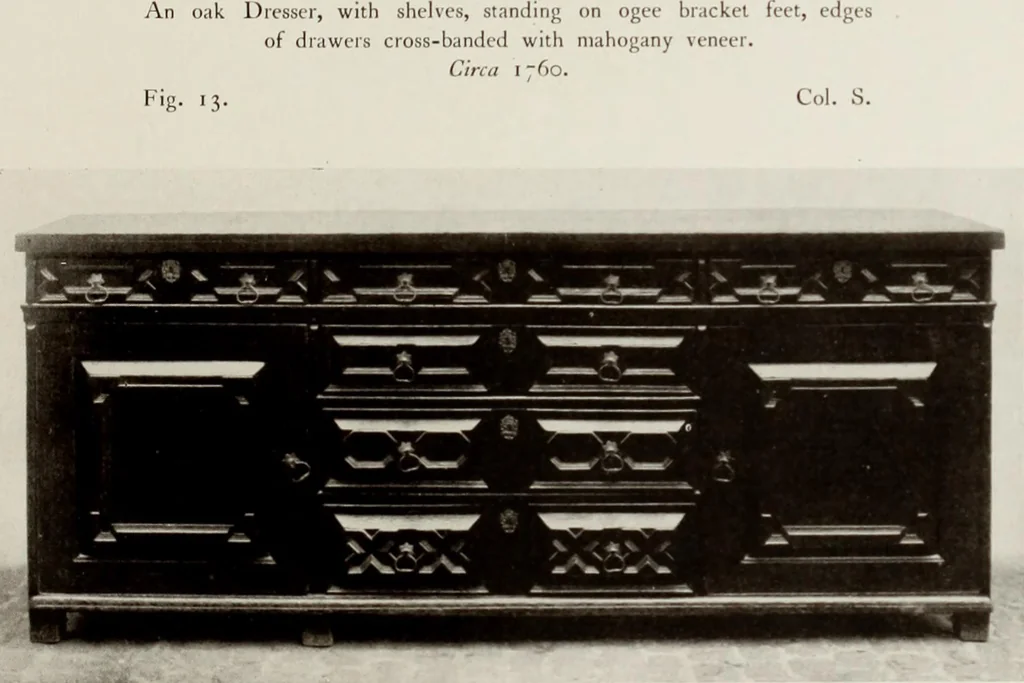 An illustration from The present state of old English furniture, 1921, leaf 64