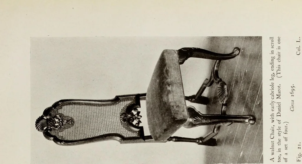 An illustration from The present state of old English furniture, 1921, leaf 82