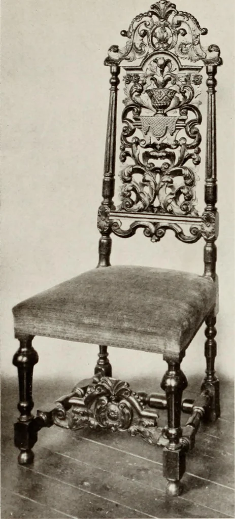 An illustration from The present state of old English furniture, 1921, leaf 82