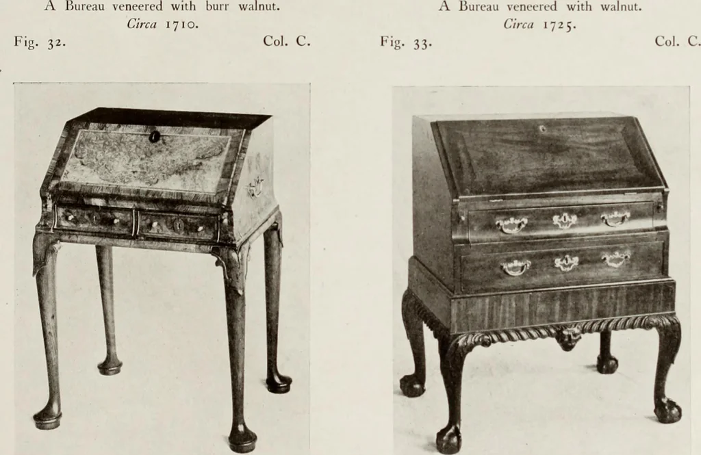 An illustration from The present state of old English furniture, 1921, leaf 96