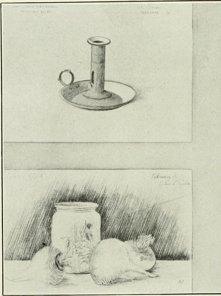 An illustration from Present status of drawing and art in the elementary and secondary schools of the United States, 1914, leaf 413