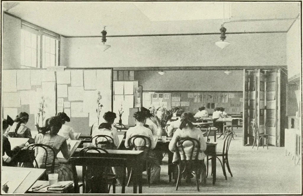 An illustration from Present status of drawing and art in the elementary and secondary schools of the United States, 1914, leaf 452