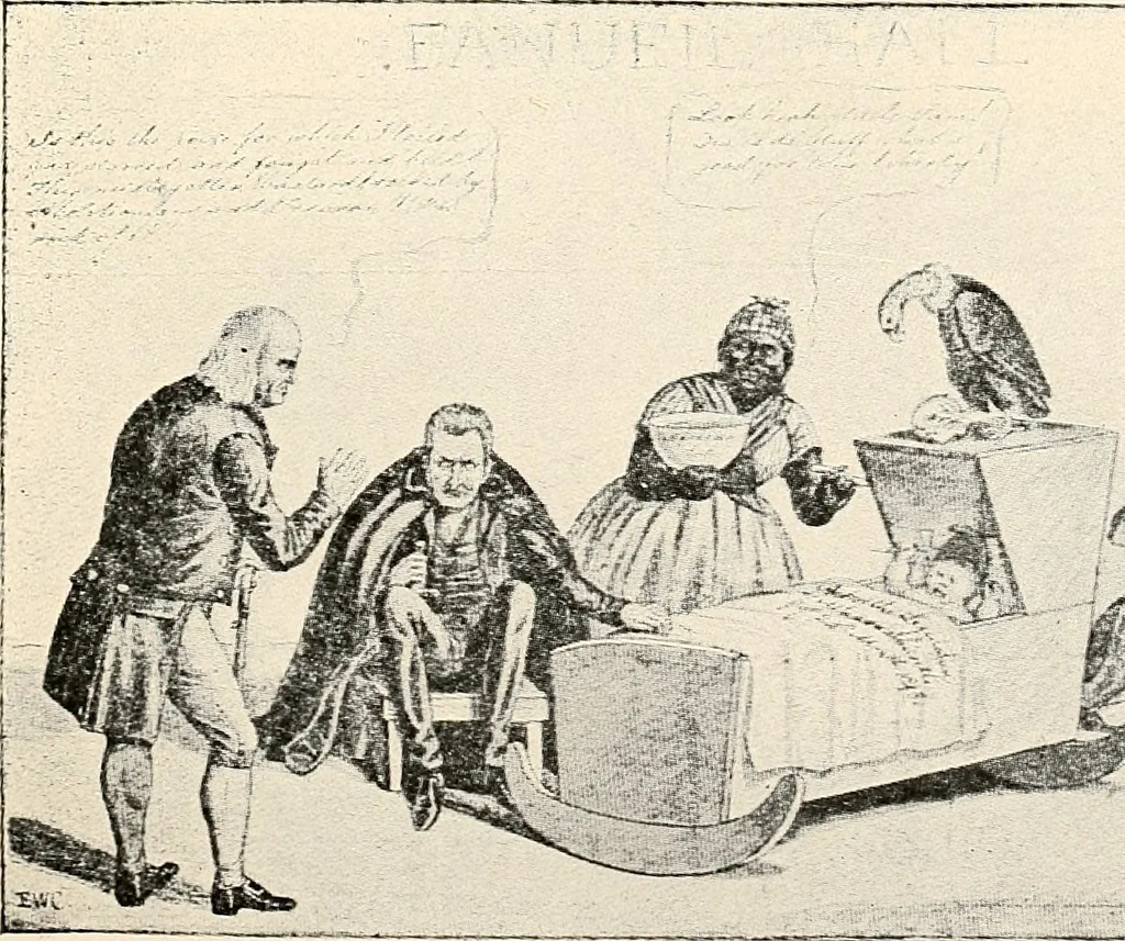 An illustration from Presidential nominations and elections : a history of American conventions, national campaigns, inaugurations and campaign caricature, 1916, leaf 190
