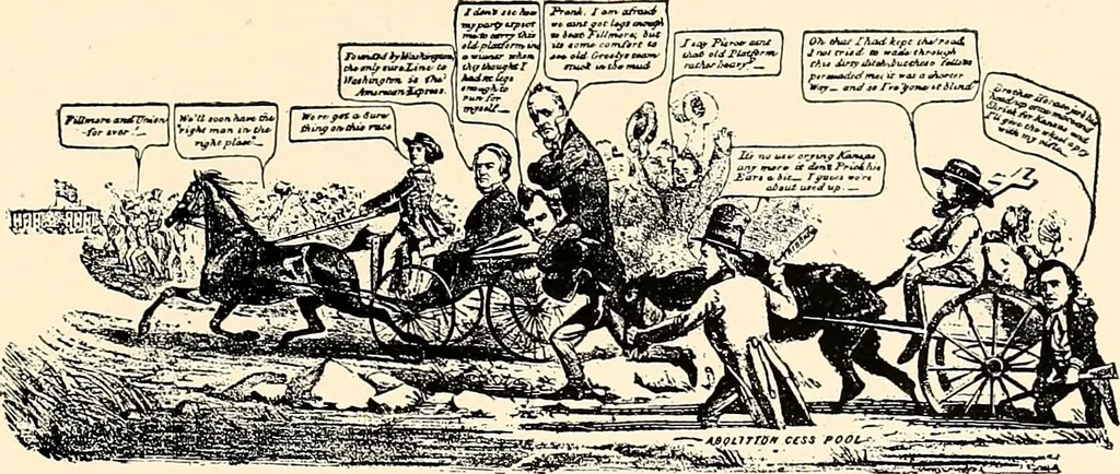 An illustration from Presidential nominations and elections : a history of American conventions, national campaigns, inaugurations and campaign caricature, 1916, leaf 200