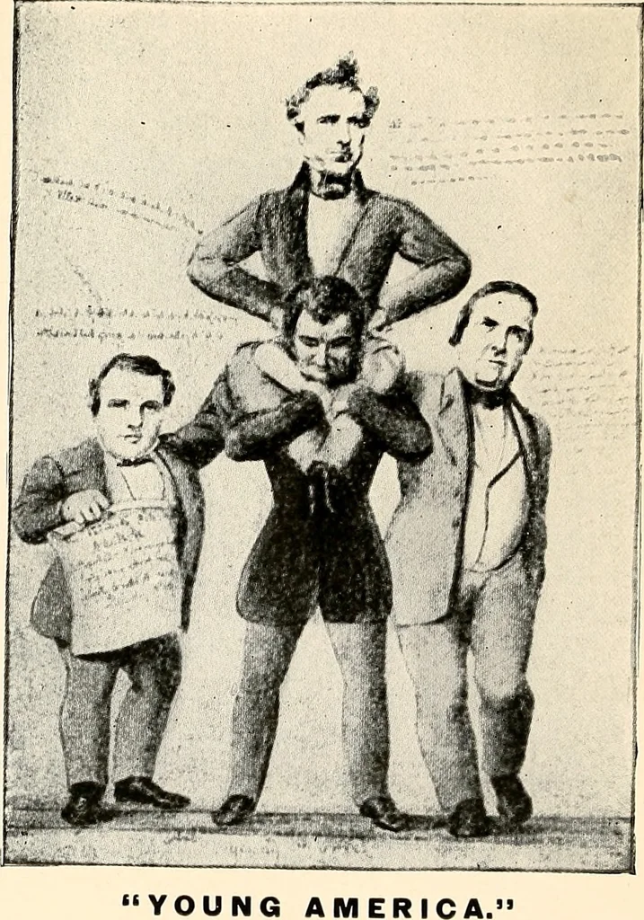 An illustration from Presidential nominations and elections : a history of American conventions, national campaigns, inaugurations and campaign caricature, 1916, leaf 208