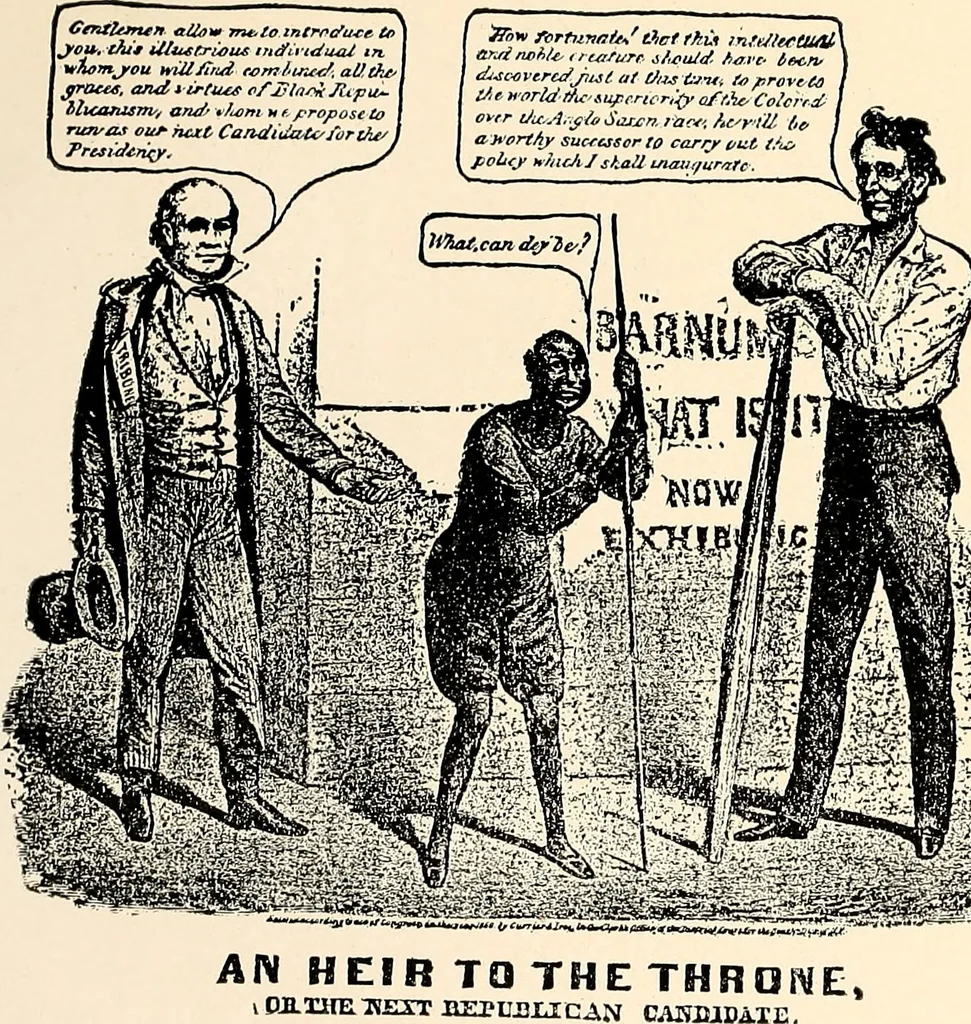 An illustration from Presidential nominations and elections : a history of American conventions, national campaigns, inaugurations and campaign caricature, 1916, leaf 208