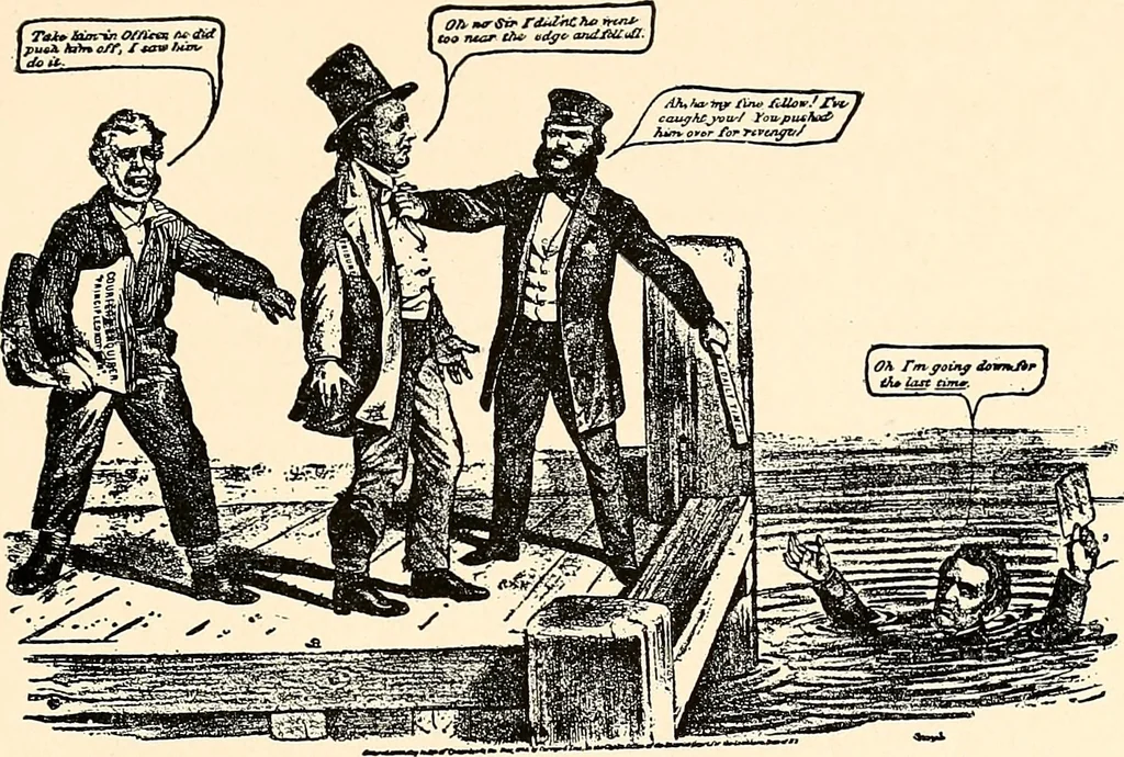 An illustration from Presidential nominations and elections : a history of American conventions, national campaigns, inaugurations and campaign caricature, 1916, leaf 218