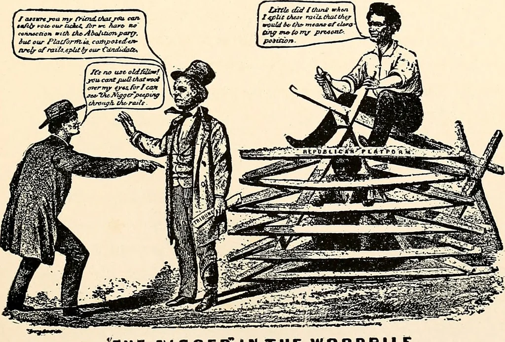 An illustration from Presidential nominations and elections : a history of American conventions, national campaigns, inaugurations and campaign caricature, 1916, leaf 218