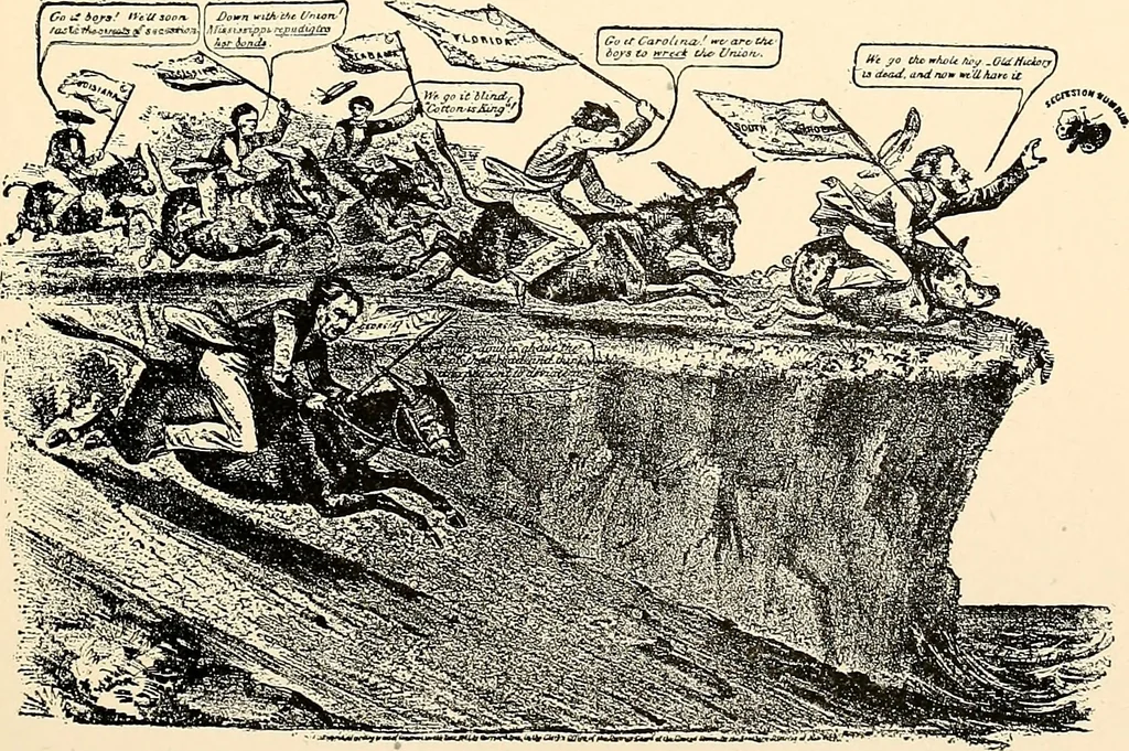 An illustration from Presidential nominations and elections : a history of American conventions, national campaigns, inaugurations and campaign caricature, 1916, leaf 234