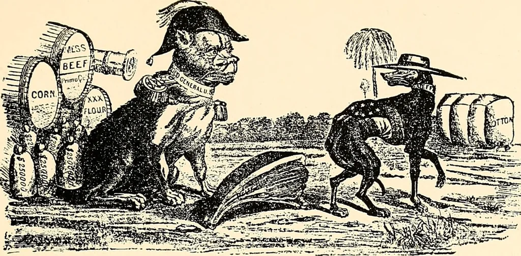 An illustration from Presidential nominations and elections : a history of American conventions, national campaigns, inaugurations and campaign caricature, 1916, leaf 244