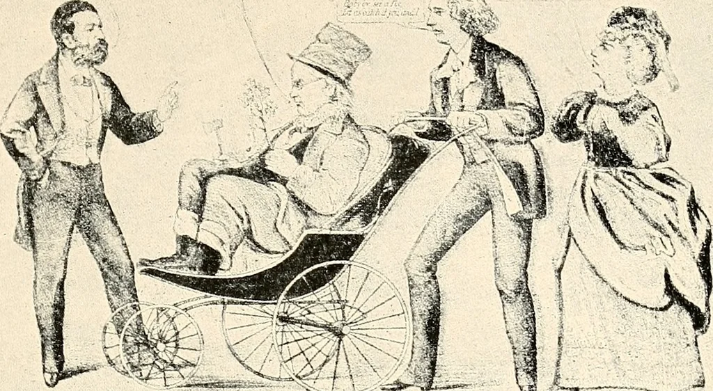 An illustration from Presidential nominations and elections : a history of American conventions, national campaigns, inaugurations and campaign caricature, 1916, leaf 252