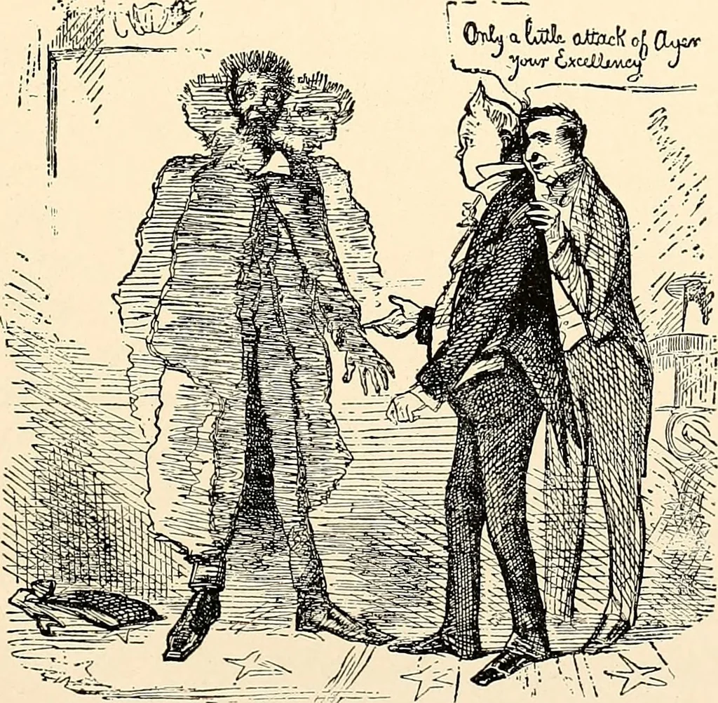 An illustration from Presidential nominations and elections : a history of American conventions, national campaigns, inaugurations and campaign caricature, 1916, leaf 262