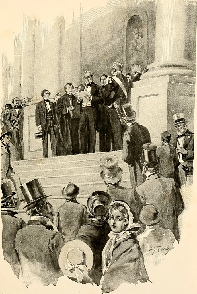 An illustration from Presidential nominations and elections : a history of American conventions, national campaigns, inaugurations and campaign caricature, 1916, leaf 76