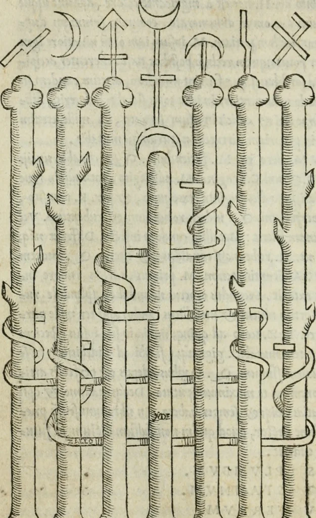 An illustration from Pretiosa margarita novella : de thesavro, ac pretiosissimo philosophorvm lapide : artis huius divinae typus & methodus : collectanea ex Arnaldo, Rhaymundo, Rhasi, Alberto, & Michaele Scoto, 1546, leaf 29