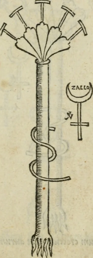 An illustration from Pretiosa margarita novella : de thesavro, ac pretiosissimo philosophorvm lapide : artis huius divinae typus & methodus : collectanea ex Arnaldo, Rhaymundo, Rhasi, Alberto, & Michaele Scoto, 1546, leaf 30