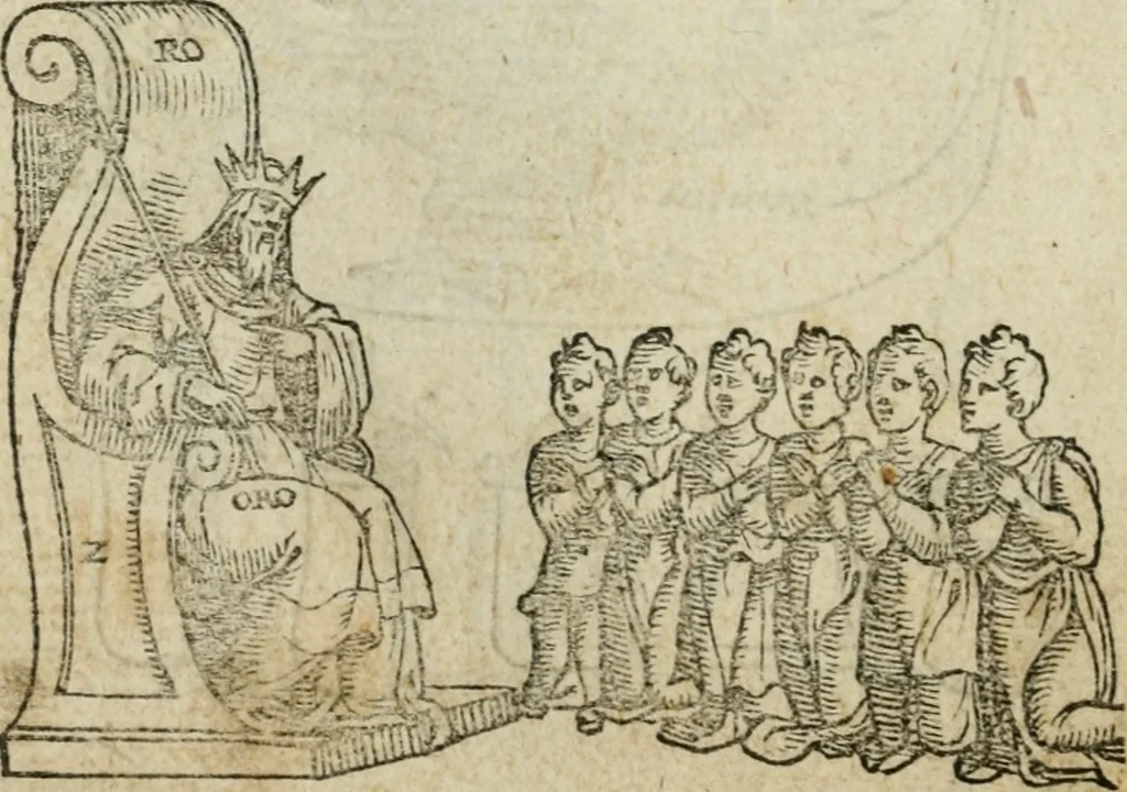An illustration from Pretiosa margarita novella : de thesavro, ac pretiosissimo philosophorvm lapide : artis huius divinae typus & methodus : collectanea ex Arnaldo, Rhaymundo, Rhasi, Alberto, & Michaele Scoto, 1546, leaf 37