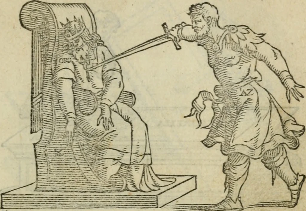 An illustration from Pretiosa margarita novella : de thesavro, ac pretiosissimo philosophorvm lapide : artis huius divinae typus & methodus : collectanea ex Arnaldo, Rhaymundo, Rhasi, Alberto, & Michaele Scoto, 1546, leaf 38