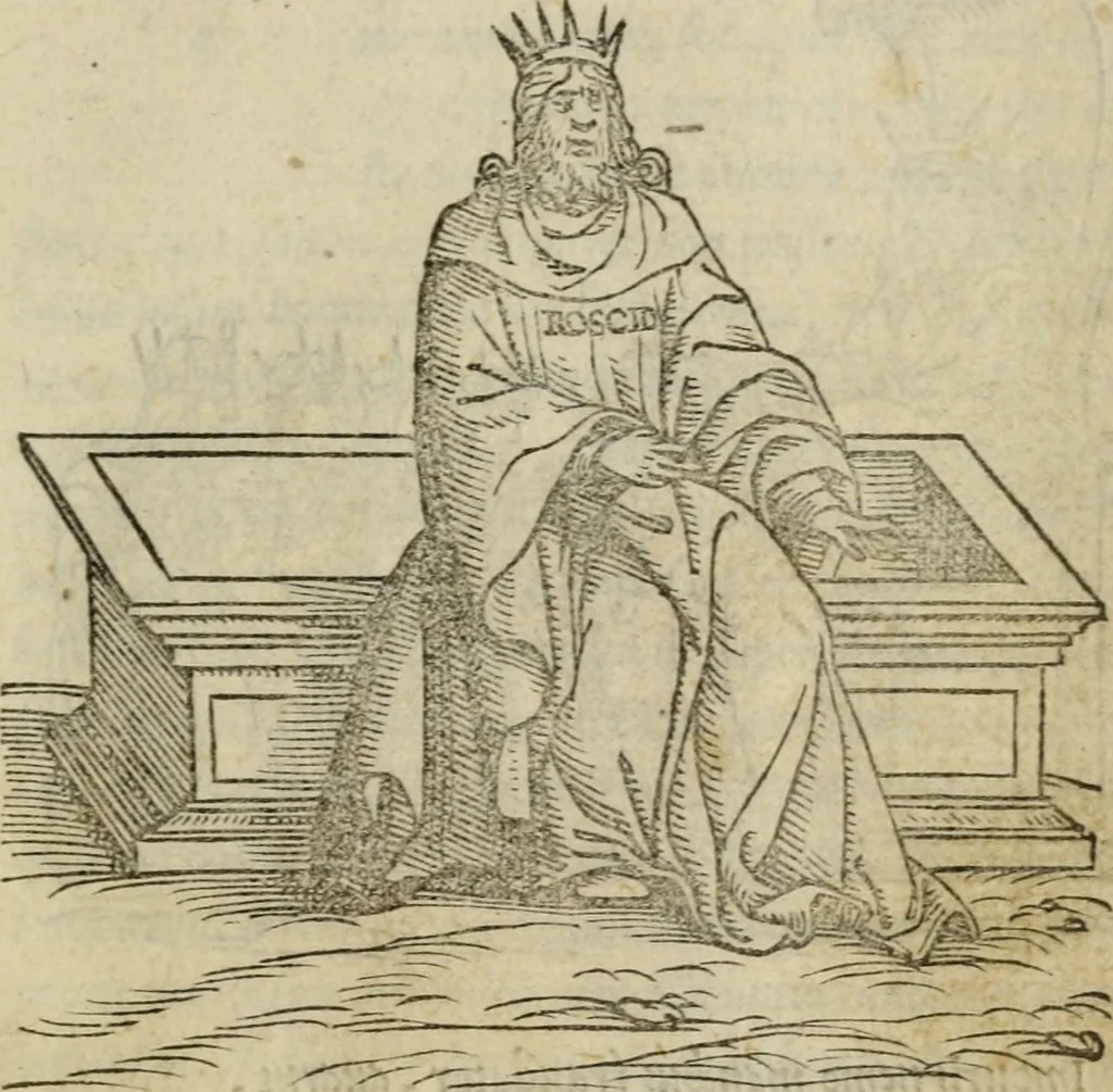 An illustration from Pretiosa margarita novella : de thesavro, ac pretiosissimo philosophorvm lapide : artis huius divinae typus & methodus : collectanea ex Arnaldo, Rhaymundo, Rhasi, Alberto, & Michaele Scoto, 1546, leaf 44