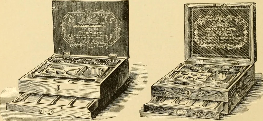 An illustration from Priced catalogue of artists' materials : supplies for oil painting, water color painting, china painting ... and drawing materials for architects and engineers, manual training schools and colleges., 1914, leaf 101