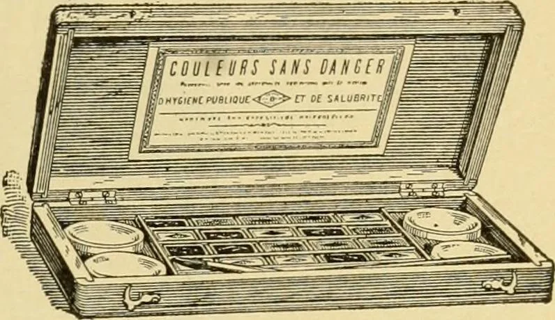 An illustration from Priced catalogue of artists' materials : supplies for oil painting, water color painting, china painting ... and drawing materials for architects and engineers, manual training schools and colleges., 1914, leaf 102