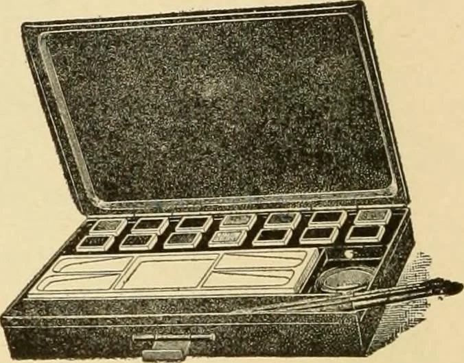 An illustration from Priced catalogue of artists' materials : supplies for oil painting, water color painting, china painting ... and drawing materials for architects and engineers, manual training schools and colleges., 1914, leaf 107