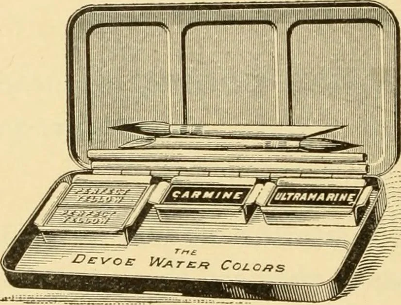 An illustration from Priced catalogue of artists' materials : supplies for oil painting, water color painting, china painting ... and drawing materials for architects and engineers, manual training schools and colleges., 1914, leaf 111