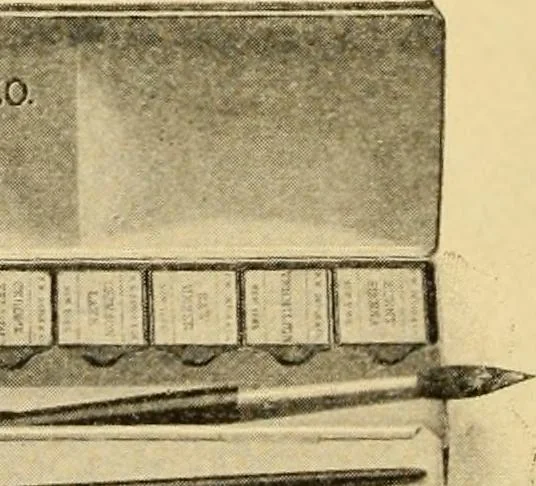 An illustration from Priced catalogue of artists' materials : supplies for oil painting, water color painting, china painting ... and drawing materials for architects and engineers, manual training schools and colleges., 1914, leaf 123