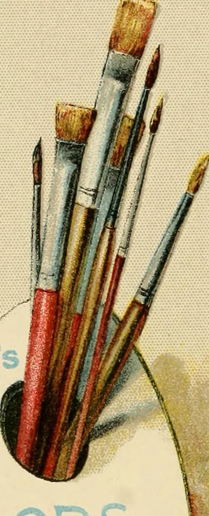 An illustration from Priced catalogue of artists' materials : supplies for oil painting, water color painting, china painting ... and drawing materials for architects and engineers, manual training schools and colleges., 1914, leaf 15