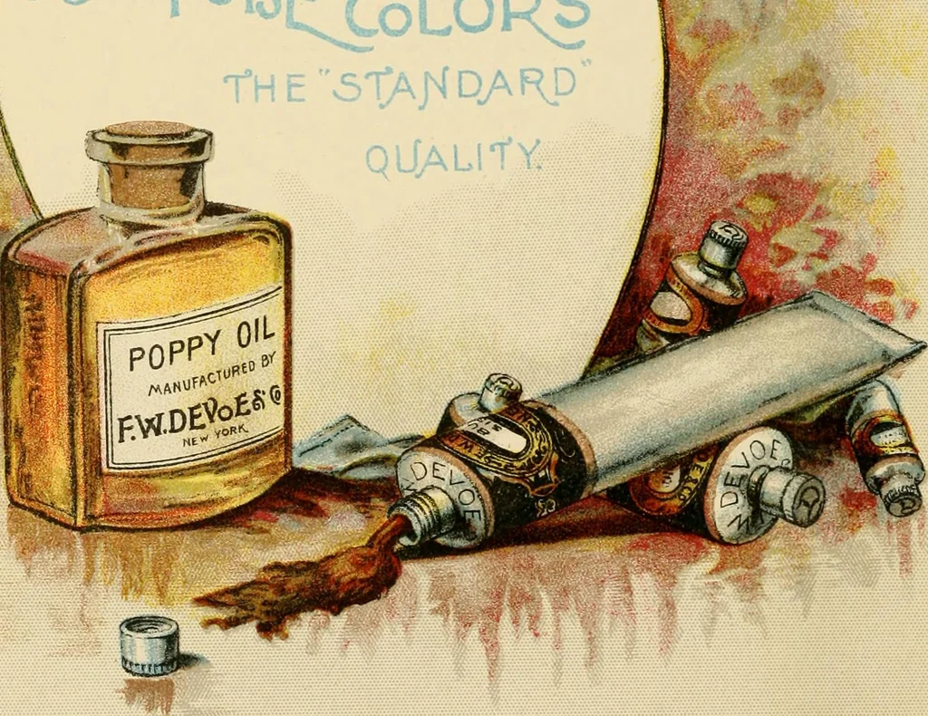 An illustration from Priced catalogue of artists' materials : supplies for oil painting, water color painting, china painting ... and drawing materials for architects and engineers, manual training schools and colleges., 1914, leaf 15