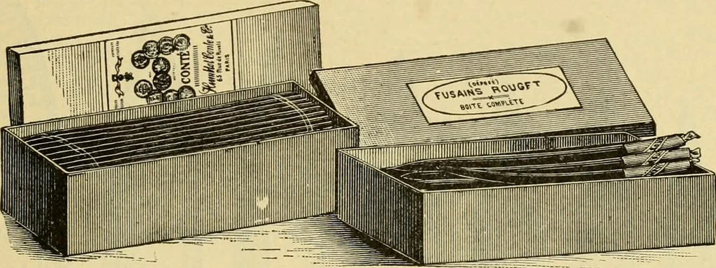 An illustration from Priced catalogue of artists' materials : supplies for oil painting, water color painting, china painting ... and drawing materials for architects and engineers, manual training schools and colleges., 1914, leaf 154