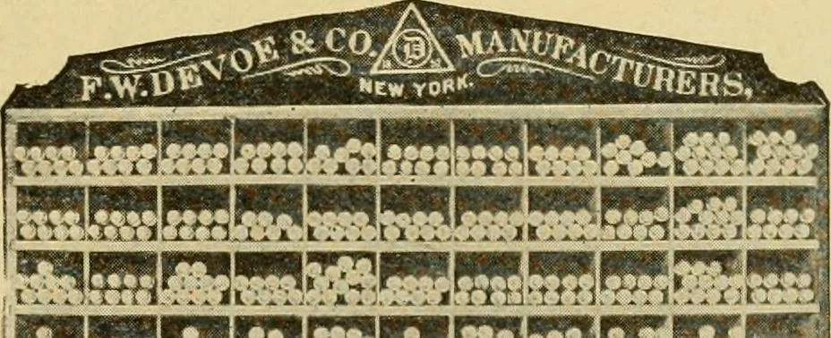 An illustration from Priced catalogue of artists' materials : supplies for oil painting, water color painting, china painting ... and drawing materials for architects and engineers, manual training schools and colleges., 1914, leaf 16