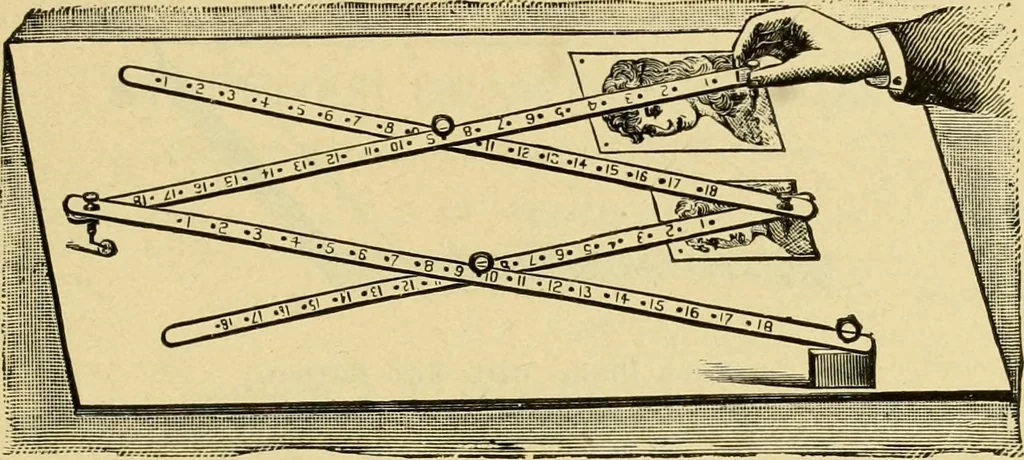 An illustration from Priced catalogue of artists' materials : supplies for oil painting, water color painting, china painting ... and drawing materials for architects and engineers, manual training schools and colleges., 1914, leaf 176