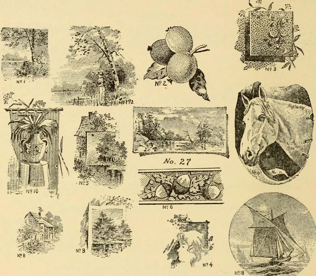 An illustration from Priced catalogue of artists' materials : supplies for oil painting, water color painting, china painting ... and drawing materials for architects and engineers, manual training schools and colleges., 1914, leaf 237