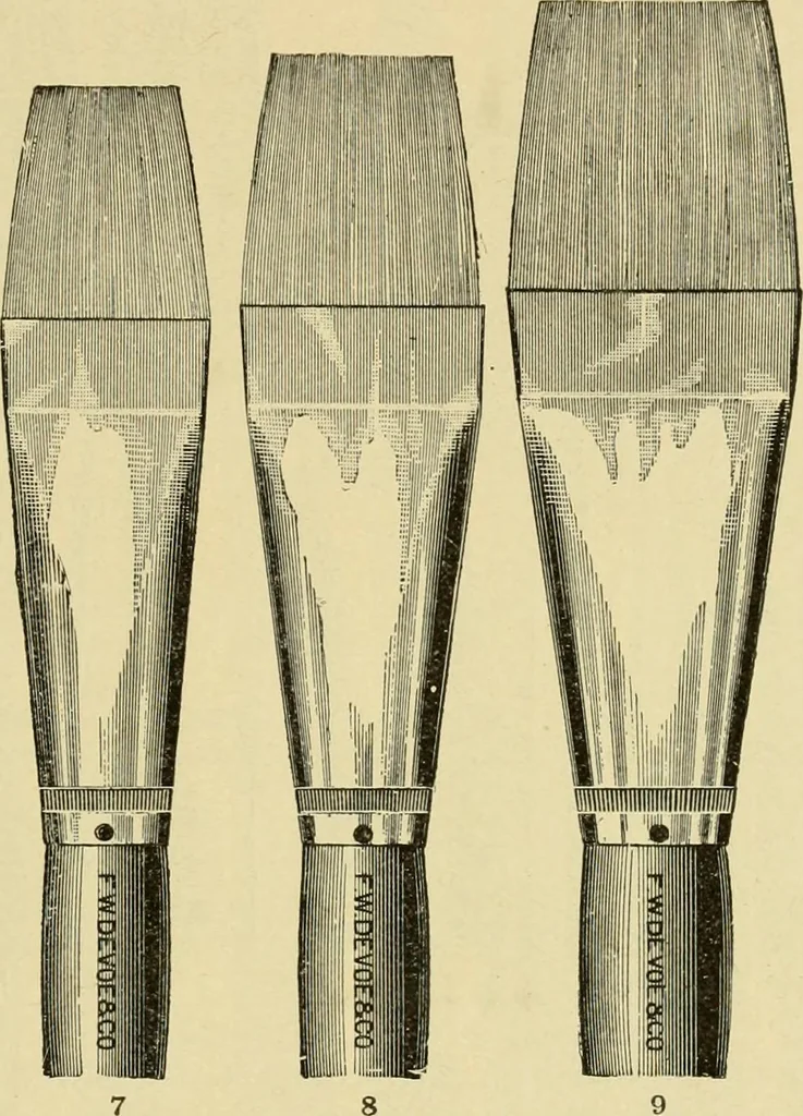 An illustration from Priced catalogue of artists' materials : supplies for oil painting, water color painting, china painting ... and drawing materials for architects and engineers, manual training schools and colleges., 1914, leaf 348
