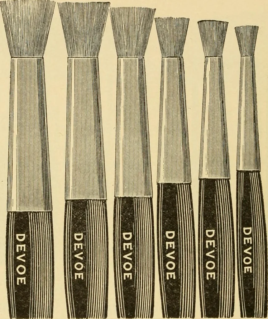 An illustration from Priced catalogue of artists' materials : supplies for oil painting, water color painting, china painting ... and drawing materials for architects and engineers, manual training schools and colleges., 1914, leaf 357